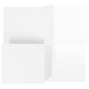 vidaXL Coffee Tables 2 pcs High Gloss White Engineered Wood