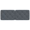 vidaXL Headboard Cushion Dark Grey 137 cm Double Velvet