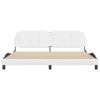 vidaXL Bed Frame without Mattress "Zadar" White 193x203 cm Faux Leather