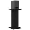 vidaXL Speaker Stands 2 pcs Black Oak 30 x 30 x 60 cm Engineered Wood