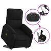 vidaXL Electric Stand up Massage Recliner Chair Black Microfibre Fabric
