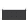 vidaXL 2-Seater Garden Bench with Cushion 120 cm Grey Eucalyptus Wood