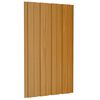 vidaXL Roof Panels 12 pcs Galvanised Steel Light Wood 80x45 cm