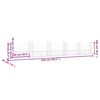vidaXL U-shape Gabion Basket with 6 Posts Iron 620x20x100 cm