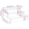 vidaXL Garden Raised Bed Grey 120x120x56 cm Solid Wood Fir