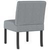 vidaXL Slipper Chair Light Grey Fabric
