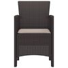 vidaXL Garden Chair 2 pcs Brown 53 x 49 x 85 cm Polypropylene