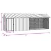 vidaXL Bird Cage Anthracite 422 x 103 x 142 cm Galvanised steel