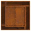 vidaXL Fire Pit Brown 60 x 60 x 30 cm Weathering steel