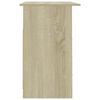 vidaXL Desk with Drawers Sonoma Oak 110x50x76 cm Engineered Wood