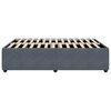 vidaXL Bed Frame without Mattress Dark Grey Queen Velvet