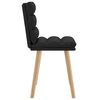 vidaXL Dining Chairs 2 pcs Black Fabric