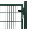 vidaXL 2D Fence Gate (Single) Green 106 x 130 cm