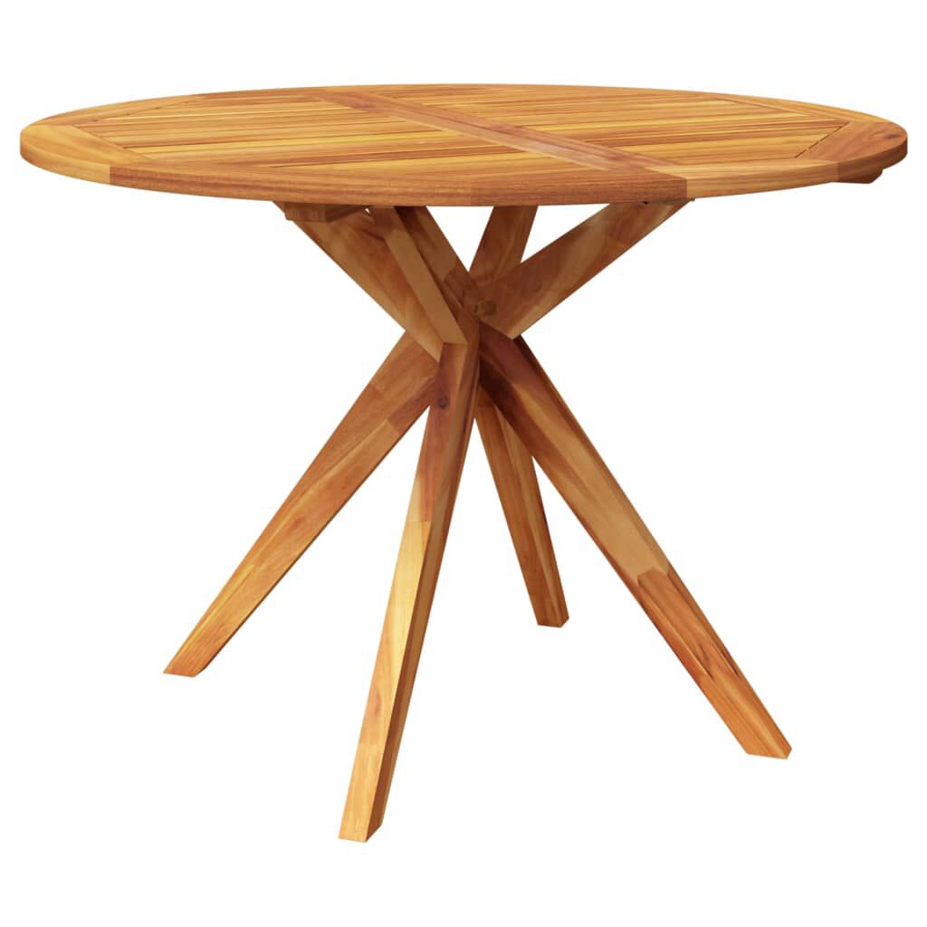vidaXL Garden Table 110x110x75 cm Solid Wood Acacia