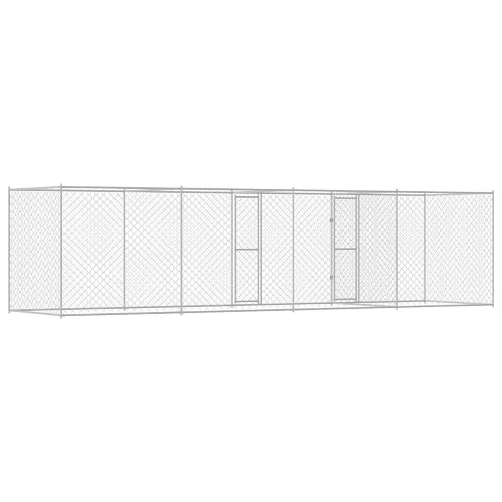 Dog Cage Silver 600 x 200 x 200 cm Galvanised Steel