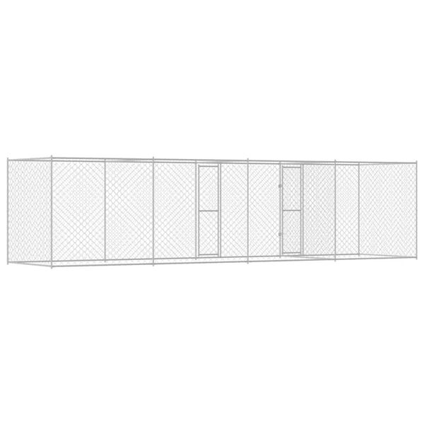 Dog Cage Silver 600 x 200 x 200 cm Galvanised Steel