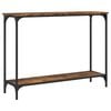 vidaXL Console Table Smoked Oak 101x30.5x75 cm Engineered Wood