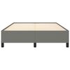 vidaXL Bed Frame without Mattress Dark Grey 137x187 cm Double Fabric