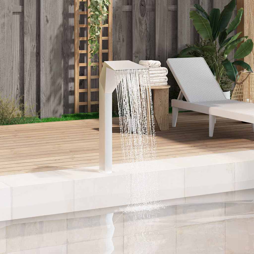 vidaXL Pool Fountain Stainless Steel 50x30x90 cm Silver