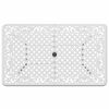 vidaXL Garden Table White 150x90x72 cm Cast Aluminium