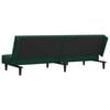 vidaXL 2-Seater Sofa Bed Dark Green Velvet