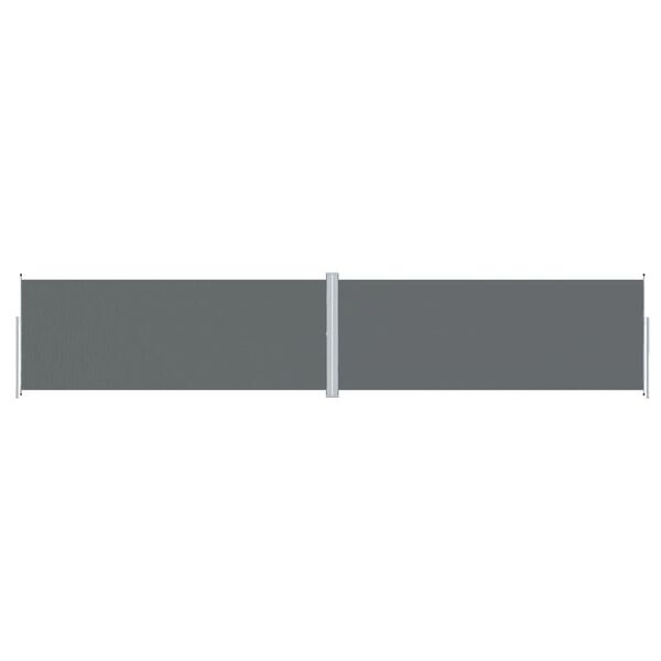 vidaXL Retractable Side Awning Anthracite 200x1000 cm