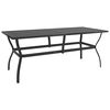 vidaXL Garden Table | Anthracite | Powder-coated steel | Large | Durable