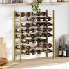 vidaXL Wine Rack for 48 Bottles Gold Metal