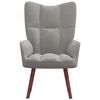 vidaXL Relaxing Chair Light Grey Velvet