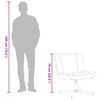 vidaXL Swivel Chair Manual Dark grey 63 x 75 x 76 cm Fabric