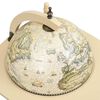 vidaXL Freestanding Globe Bar Wind Stand Eucalyptus Wood Green