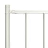 vidaXL Fence Panel with Posts Powder-coated Steel 1.81x0.75 m White