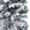 vidaXL Slim Artificial Pre-lit Christmas Tree with Ball Set Green 180 cm