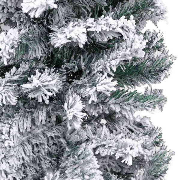 vidaXL Slim Artificial Pre-lit Christmas Tree with Ball Set Green 180 cm