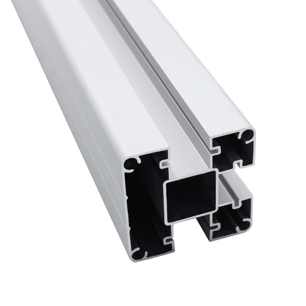 vidaXL Fence Posts 2 pcs Aluminium 185 cm