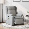 vidaXL Electric Massage Recliner Chair Light Grey Fabric