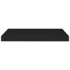 vidaXL Floating Wall Shelves 2 pcs Black 60x23.5x3.8 cm MDF