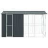 vidaXL Bird Cage Anthracite 430 x 208 x 247 cm Galvanised Steel