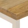 vidaXL Coffee Table 100x50x35 cm Solid Mango Wood and Steel