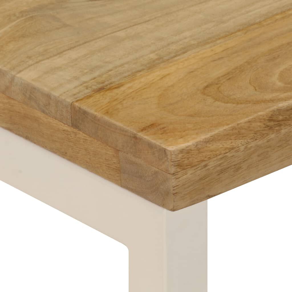 vidaXL Coffee Table 100x50x35 cm Solid Mango Wood and Steel