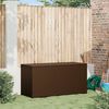 vidaXL Garden Storage Box Brown 120x50x60 cm Poly Rattan