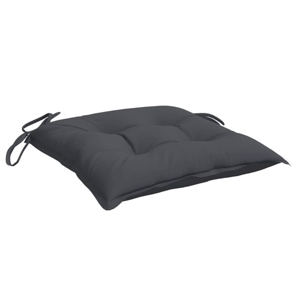 vidaXL Chair Cushions 2 pcs Anthracite 40x40x7 cm Oxford Fabric