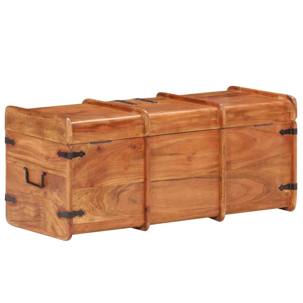 vidaXL Storage Chest 90x40x40 cm Solid Acacia Wood