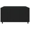 vidaXL 4 Piece Garden Lounge Set with Cushions Black Poly Rattan