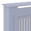 vidaXL MDF Radiator Cover Grey 205 cm