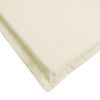 vidaXL Deck Chair Cushion Cream (75+105)x50x4 cm