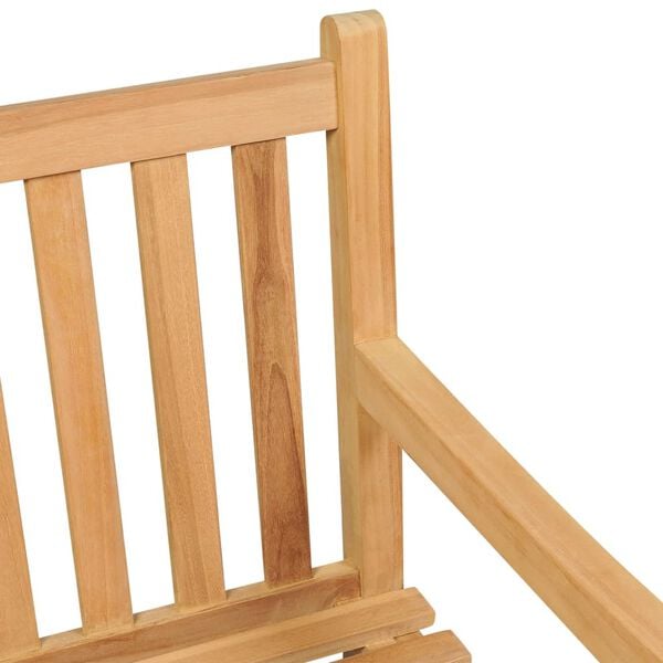 vidaXL Garden Bench 114 cm Solid Teak Wood