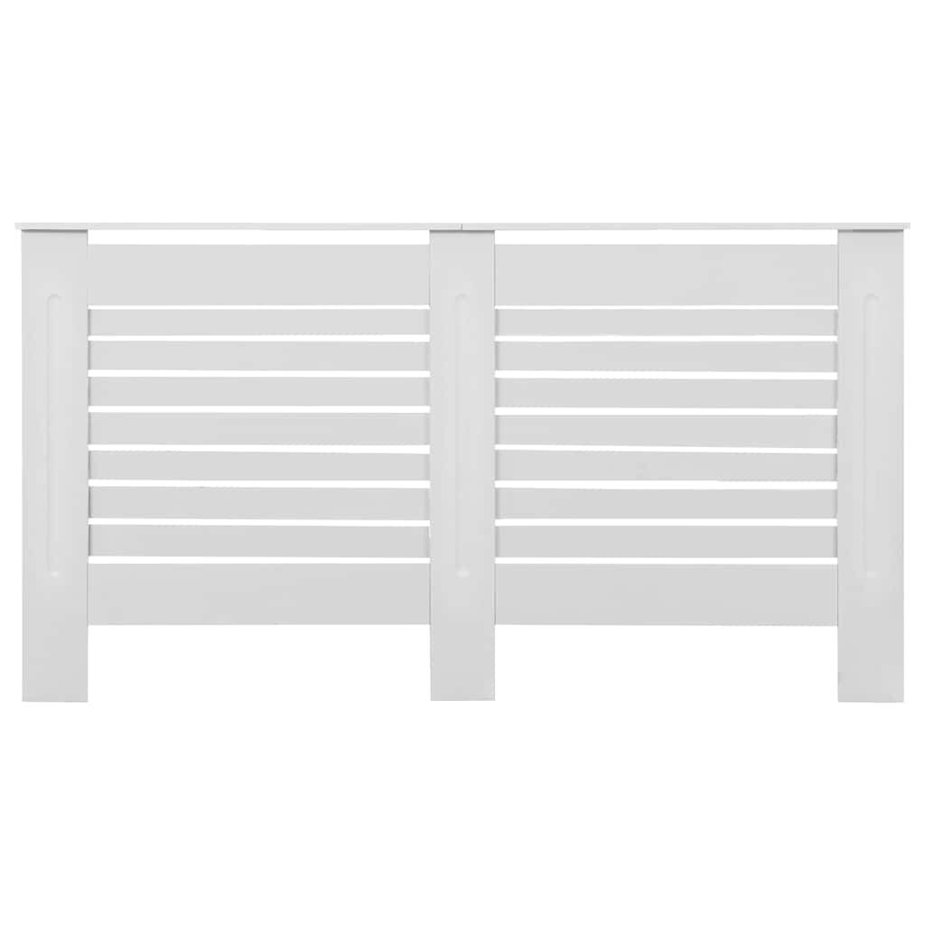 vidaXL Radiator Cover White 152x19x81.5 cm MDF