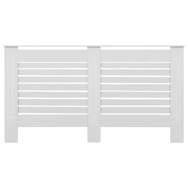 vidaXL Radiator Cover White 152x19x81.5 cm MDF