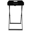 vidaXL Folding Table Black 48x34x61 cm MDF